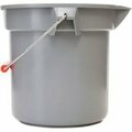 Rubbermaid Commercial Rubbermaid¬Æ Brute 14 Qt. Plastic Round Utility Bucket 12" Dia x 11-1/4"H, Gray - RCP261400GY FG261400 GRAY